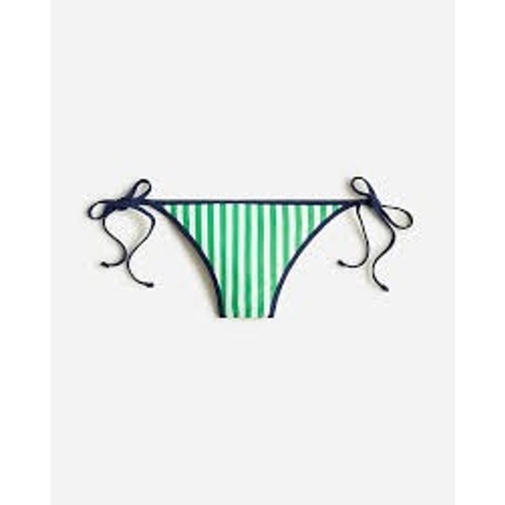 J. Crew NWT String hipster bikini bottom‎ in reversible floral stripe Size 3X
